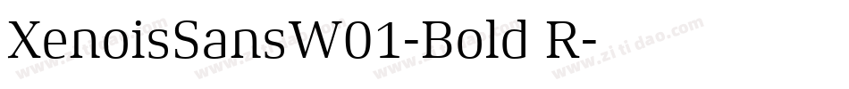 XenoisSansW01-Bold R字体转换